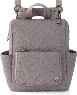 Sakroots Women's Eco-Twill Loyola Small Convertible Backpack, Quilted Mushroom Spirit Desert, One Size