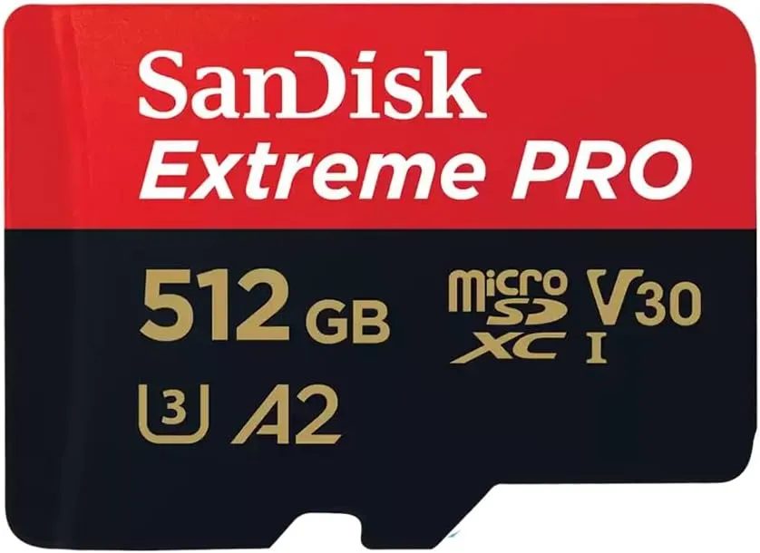 SanDisk 512GB Extreme Pro MicroSD Memory Card with Adapter Works with GoPro Hero 10 Black Action Cam U3 V30 4K A2 Class 10 SDSQXCD-512G-GN6MA Bundle with 1 Everything But Stromboli Micro Card Reader