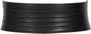 SANSTHS Women Wide Elastic Belts for Dresses Vintage Fashion Stretchy Waist Belts Ladies Cinch Belts Leather Waistband