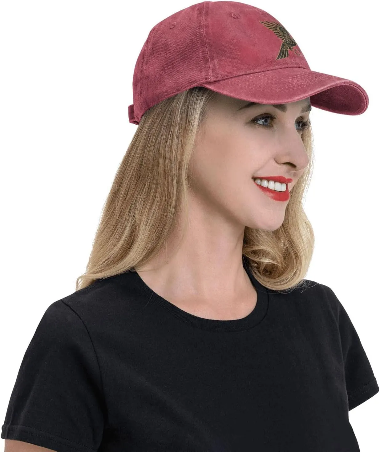 Scandinavian Pirate Odin's Raven Celtic Ponytail Baseball Cap Vintage Denim Cowboy Hat