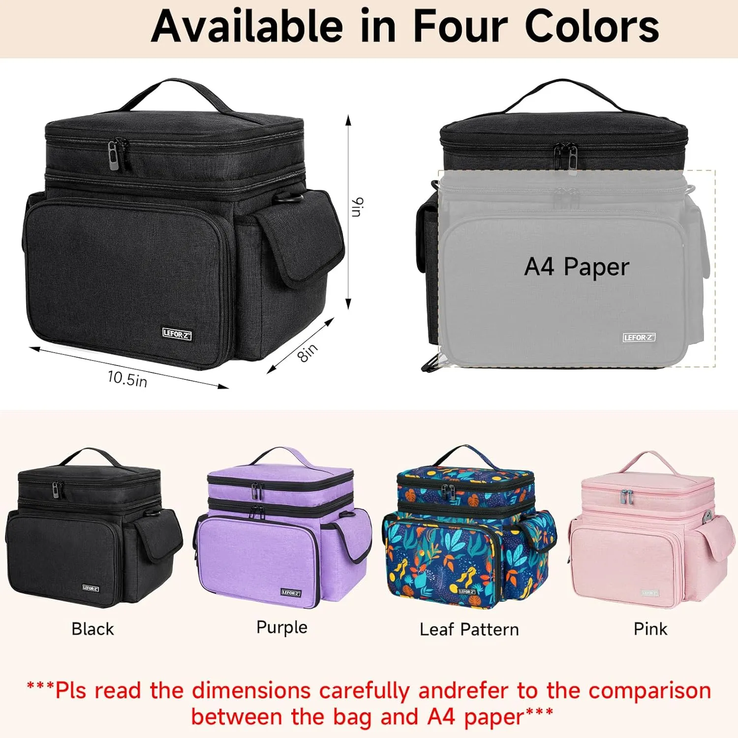 Sewing Supplies Organizer Storage Bag,Double-Layer Protable Travel Sewing Basket for Sew Accessories & Tools,Black(Bag Only)