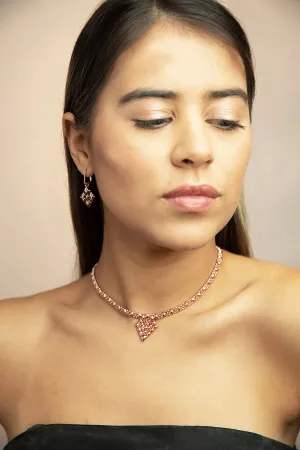 SG Liquid Metal MINI-G-RG Rose Gold Finish NECKLACE by Sergio Gutierrez
