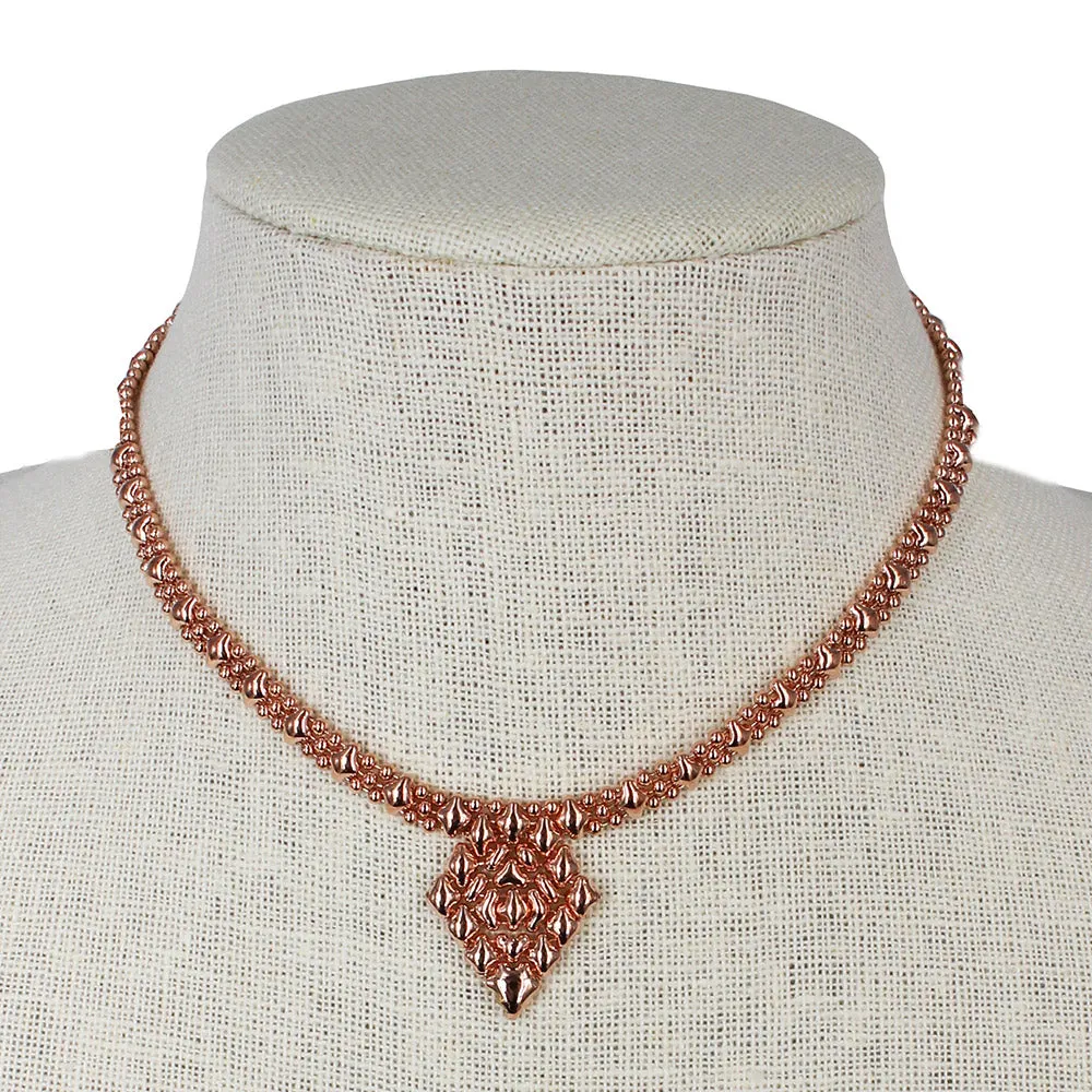 SG Liquid Metal MINI-G-RG Rose Gold Finish NECKLACE by Sergio Gutierrez