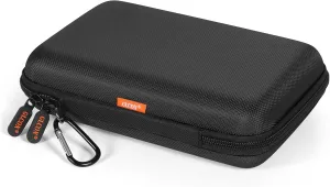 Shockproof Hard Shell Carrying Case for GPS, External Hard Drive, Power Bank, Charger, Cable, Heart Monitor, Cell Phone, Electronic Accessories - Larger Capacity Storage Pouch Travel Bag