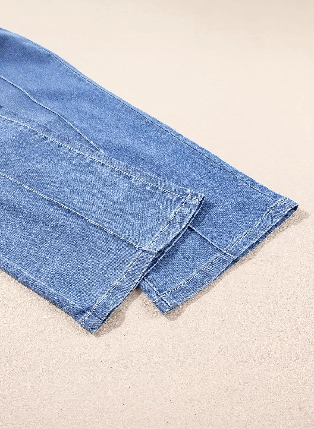 Sidefeel Womens Wide Leg Jeans Casual Baggy High Waisted Stretch Denim Pants