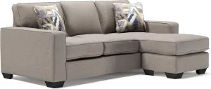 Signature Design by Ashley Greaves Modern Sectional Sofa Couch with Convertible Chaise Lounge, Beige
