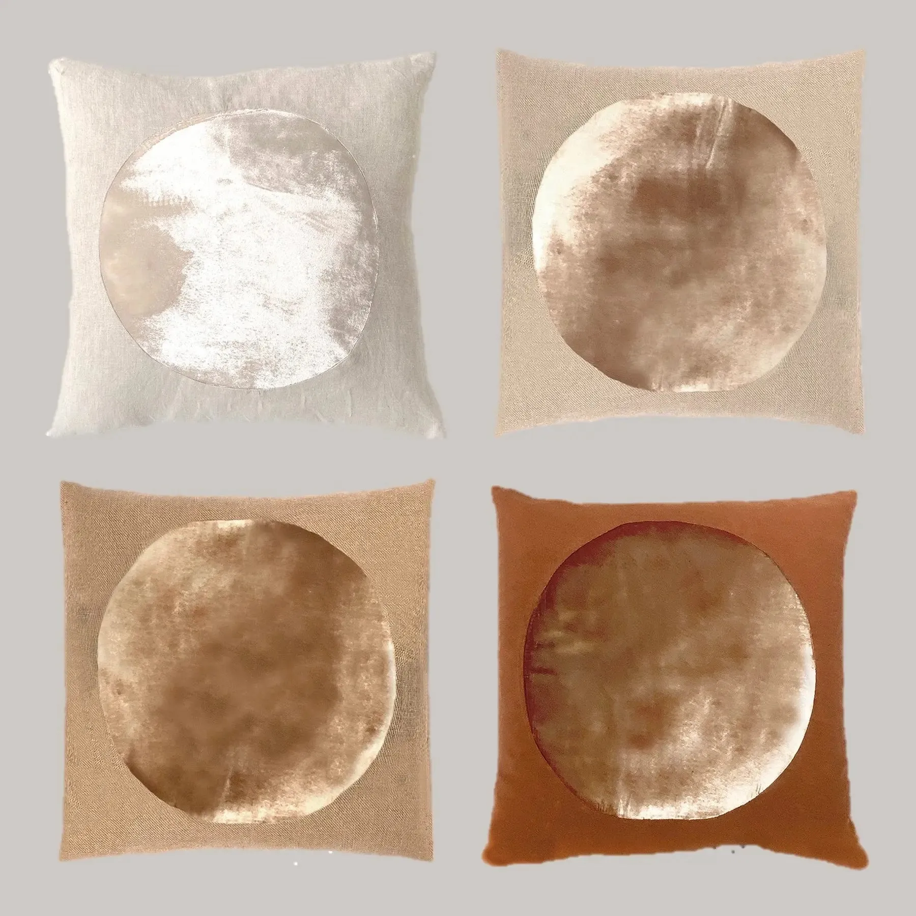 Silk Velvet Circle Pillow