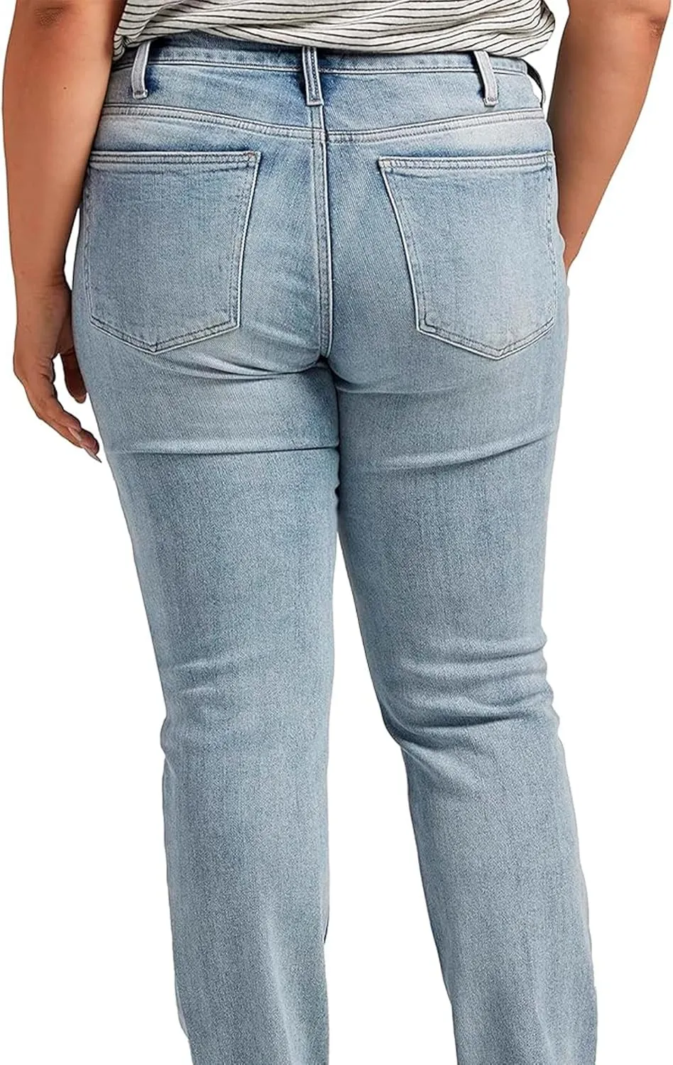 Silver Jeans Co. Women's Plus Size Most Wanted Mid Rise Straight Leg Jeans