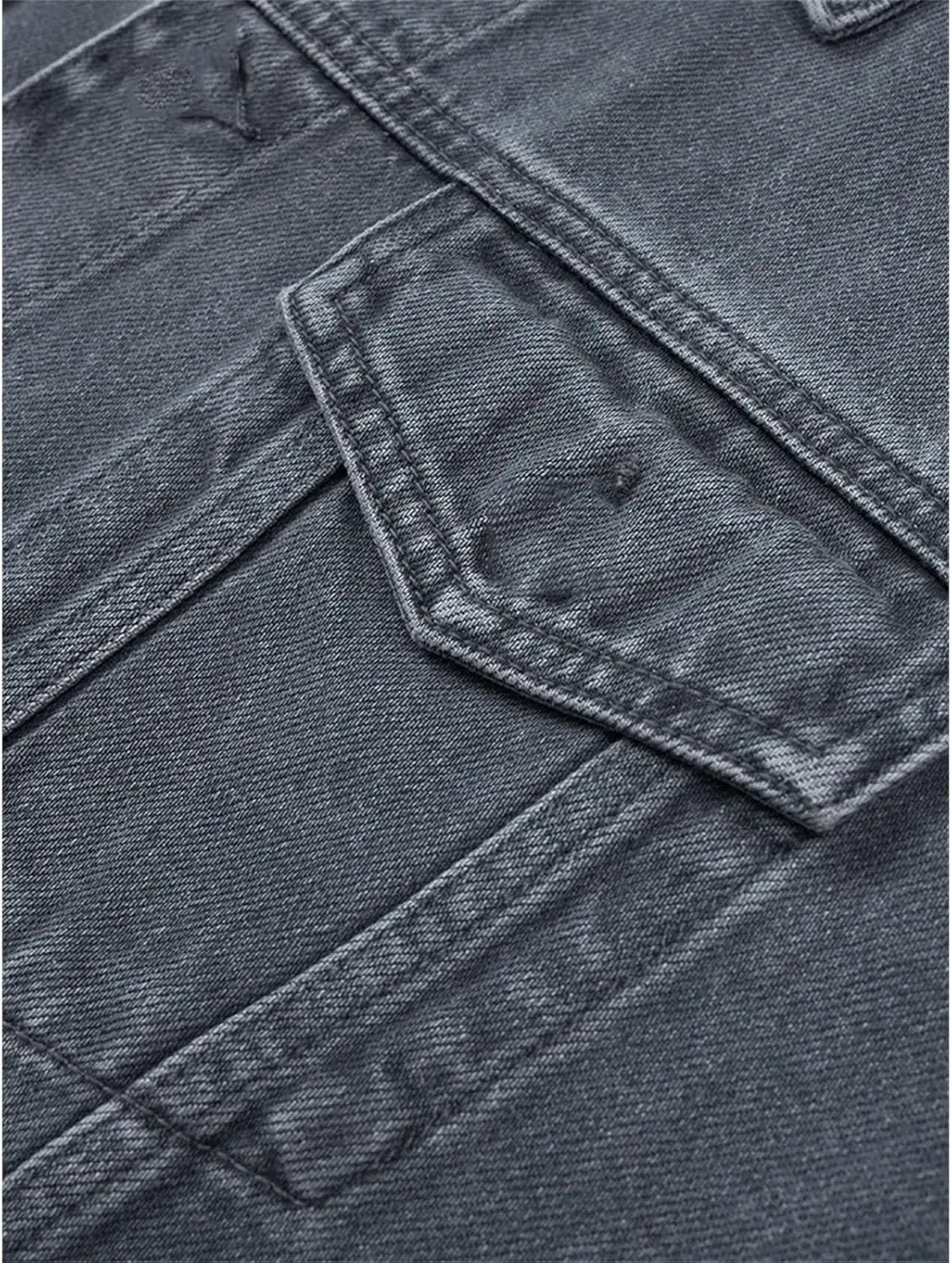 SIMWOOD 2024 Autumn New Oversize Denim Jackets Men 12oz Washed Classical Denim Coats