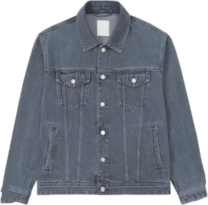 SIMWOOD 2024 Autumn New Oversize Denim Jackets Men 12oz Washed Classical Denim Coats