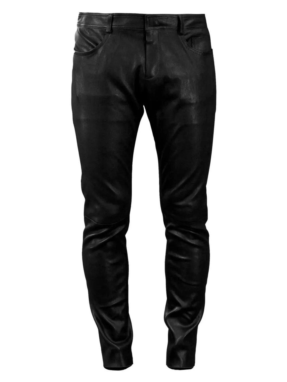 Slim Fit Hippie Genuine Leather Pants for Men