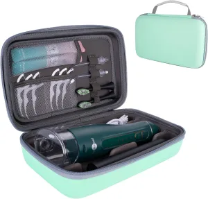 SMYV Water Flosser Travel Case, Portable Dental Oral Irrigator Travel Organizer, Hard Eva Storage Bag for Flosser, Electric Toothbrush, Toothpaset and Irrigator Accessories (Case Only) - Green