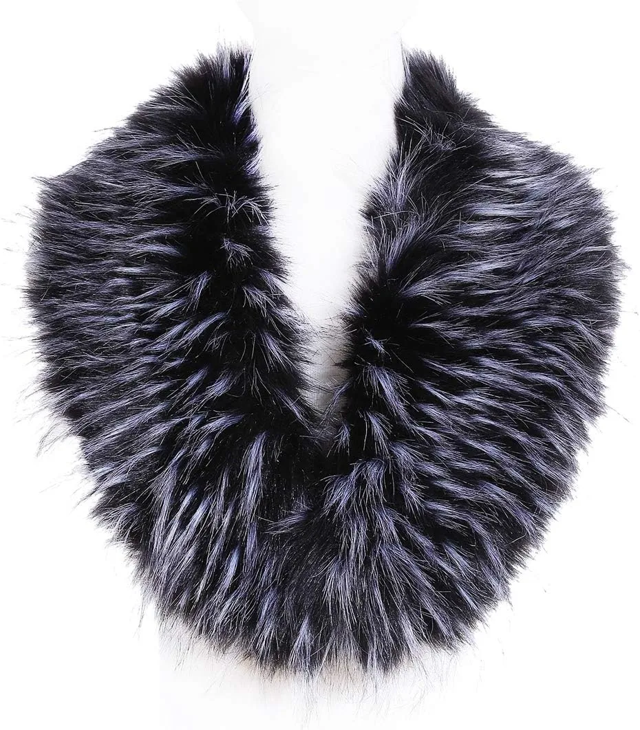 Soul Young Faux Fur Collar Women's Neck Warmer Scarf Wrap