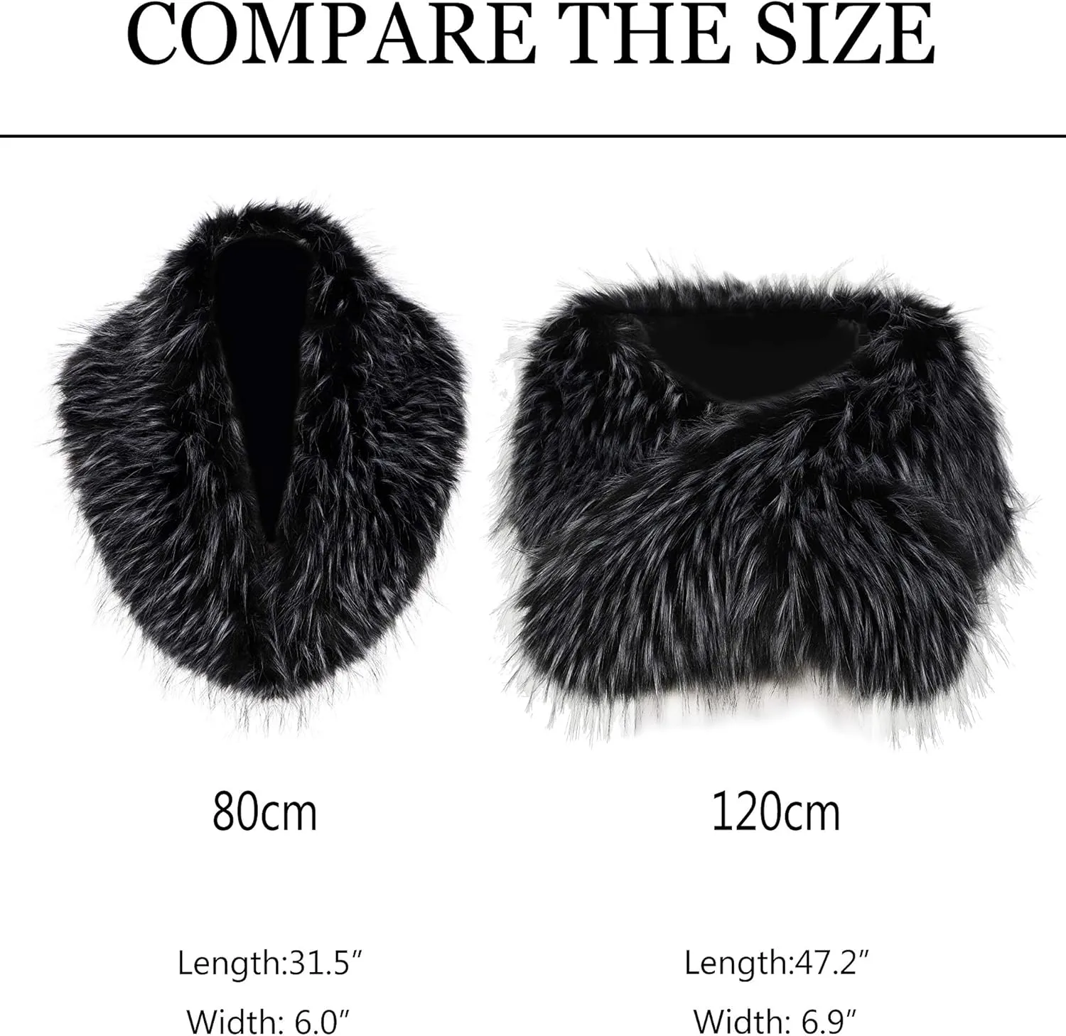 Soul Young Faux Fur Collar Women's Neck Warmer Scarf Wrap