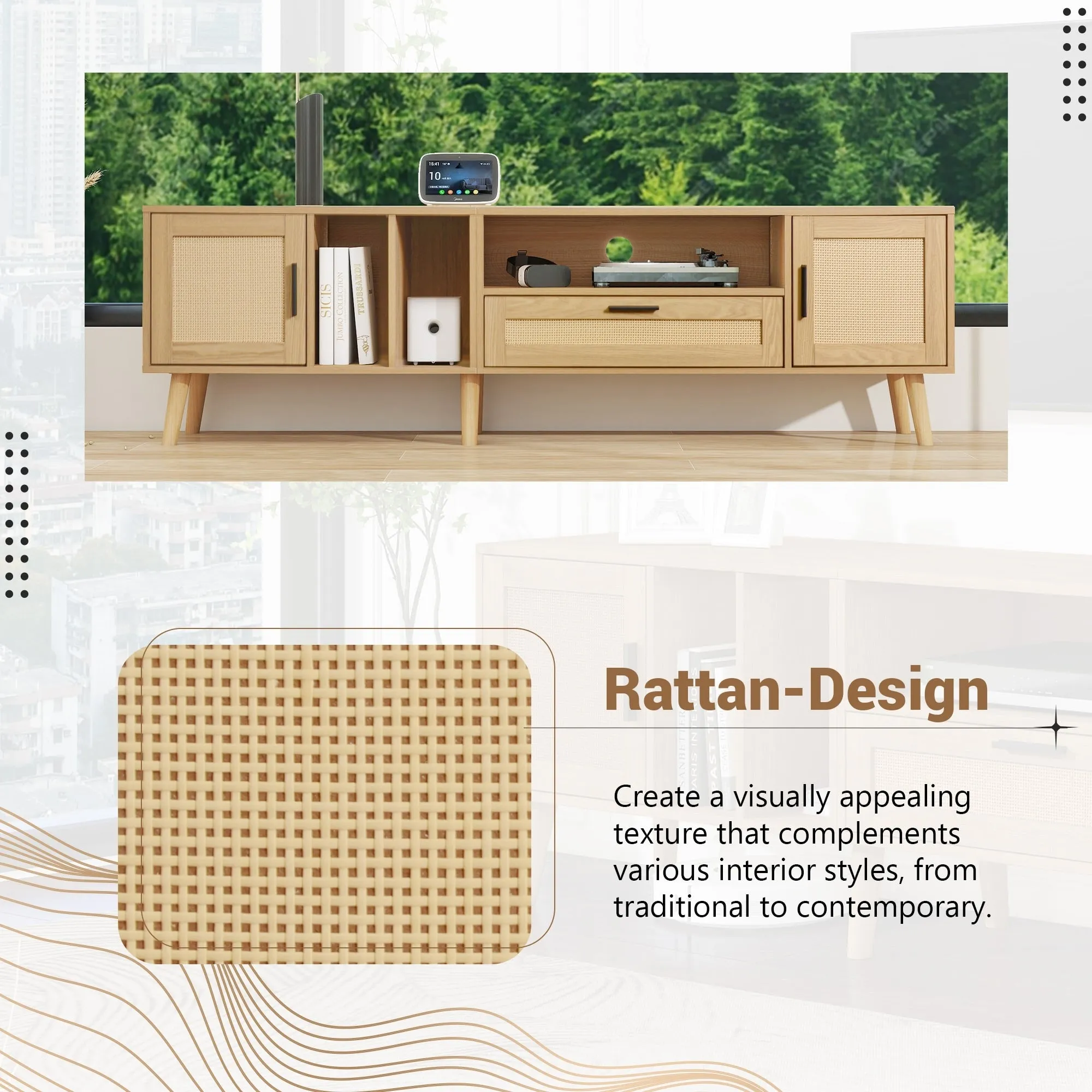Space-Saving Convertible Futon Couch with Pull-Out Bed and Side Storage Bags