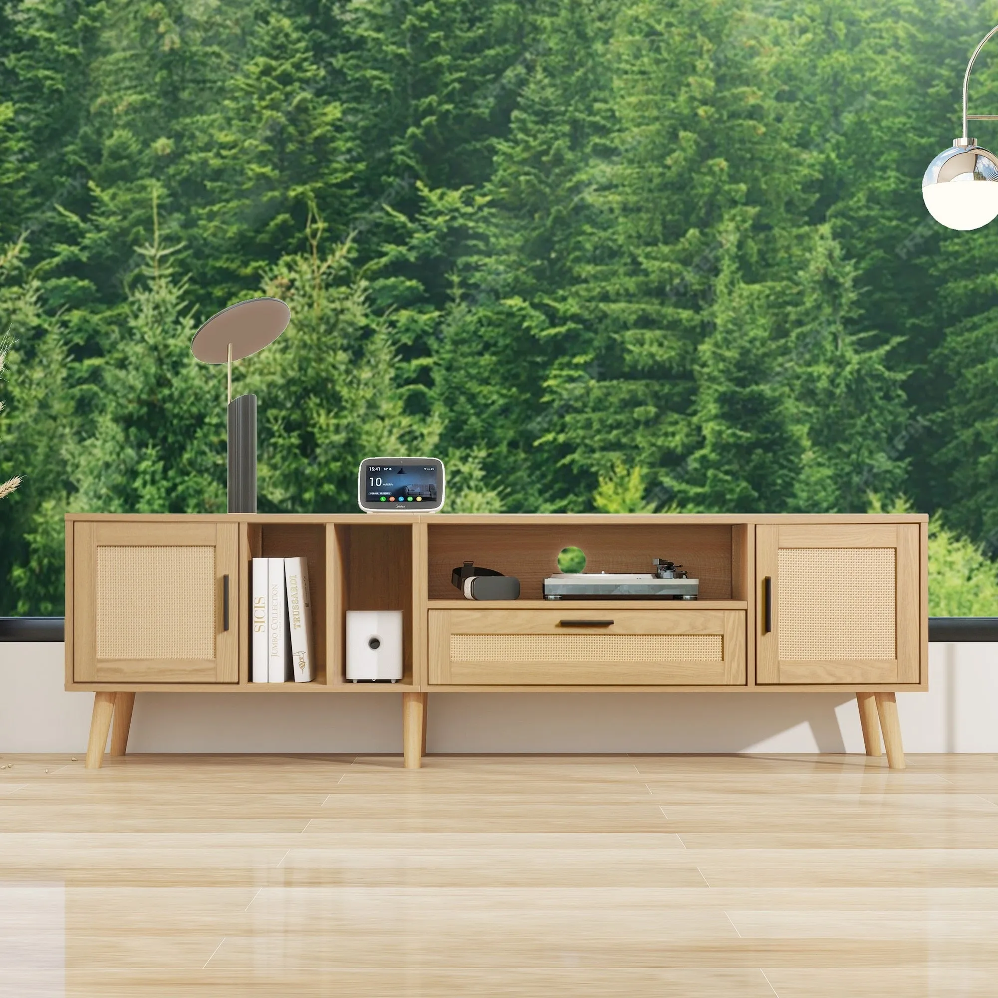Space-Saving Convertible Futon Couch with Pull-Out Bed and Side Storage Bags