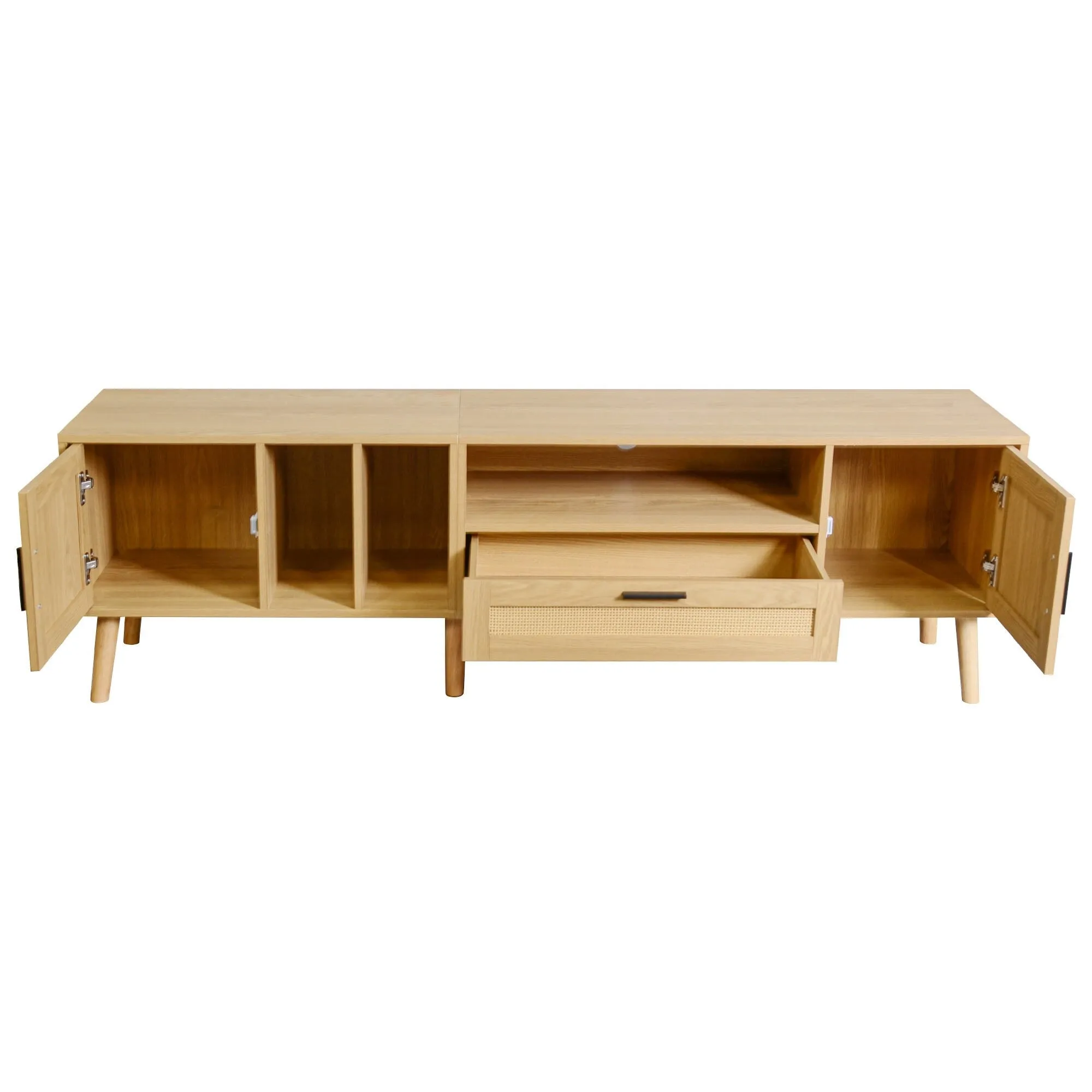 Space-Saving Convertible Futon Couch with Pull-Out Bed and Side Storage Bags