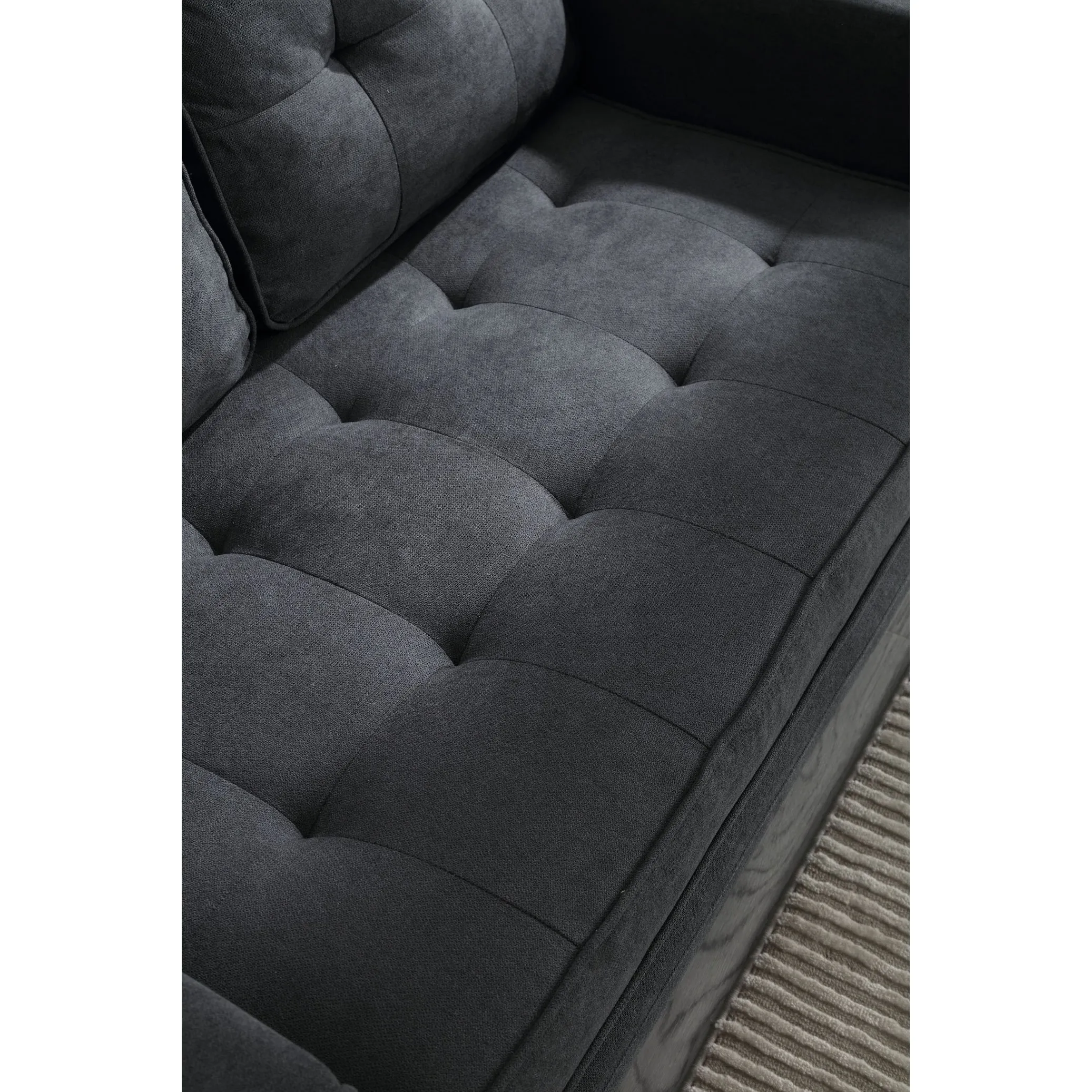Space-Saving Convertible Futon Couch with Pull-Out Bed and Side Storage Bags
