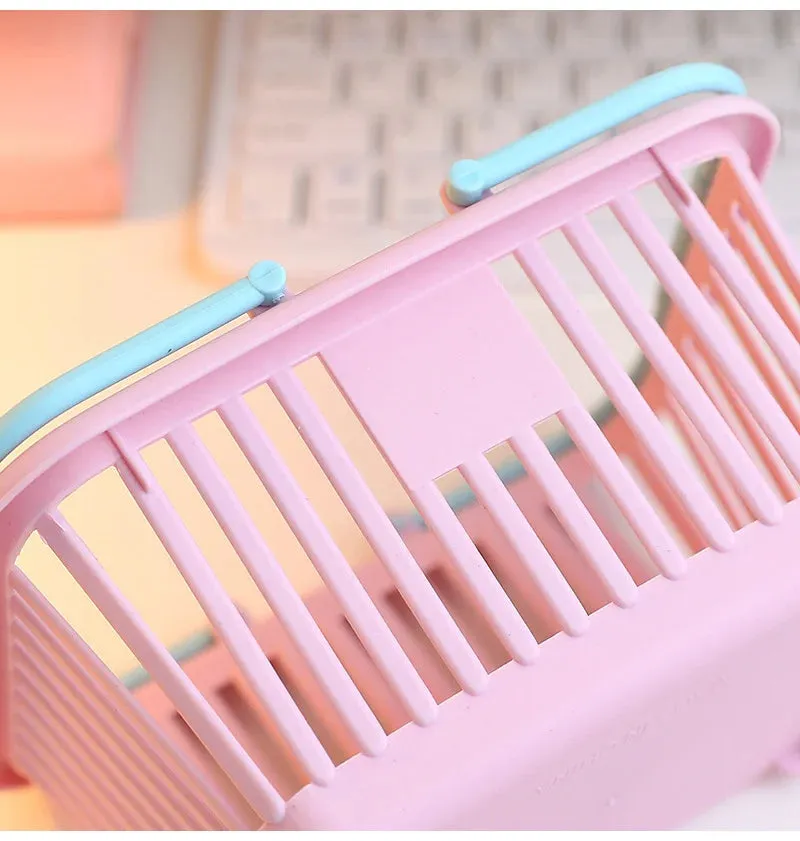 Stackable Cute Stationery Plastic Storage Basket
