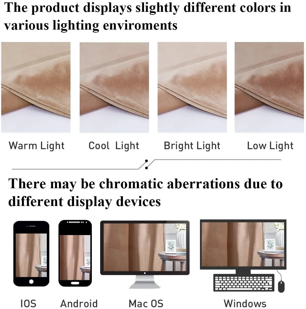 StangH Blush Beige Velvet Curtains 102 inches Long, Nursery Bedroom Room Darkening Sliding Door Panels Thermal Insulated Thick Privacy Drapes for Living Room, W52 x L102, 2 Panels