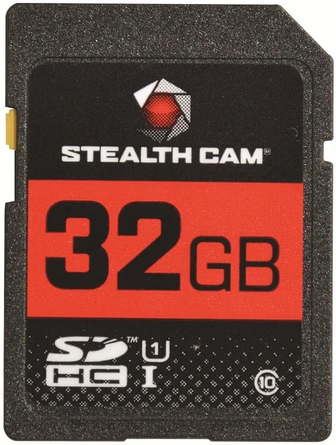 Stealth Cam SD Card - High-Speed Data Transferring Storage Game Trail Hunting Scouting Photo Video Recording Cameras, SDHC 32GB SD Memory Card