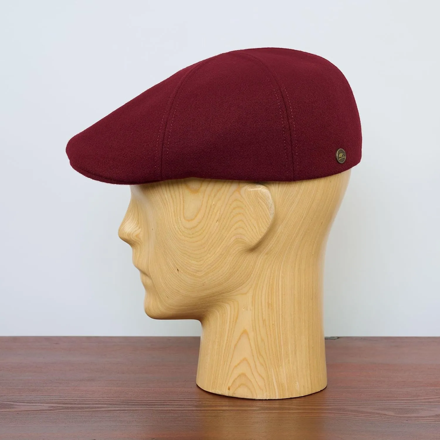 Sterkowski Rusty Duckbill Cap | Wool Flat Cap for Men and Women | Warm 6 Panels Scally Cap
