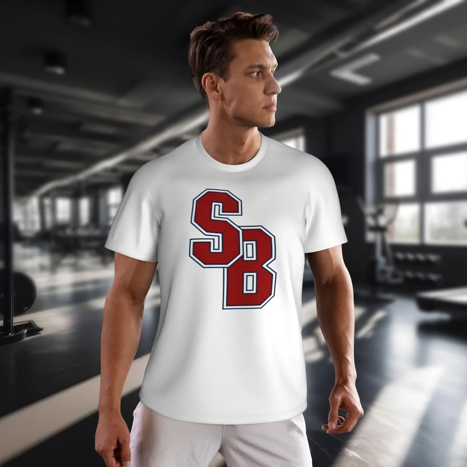 Stony Brook University Men's Lightweight Breathable Mesh Short Sleeve T-Shirt