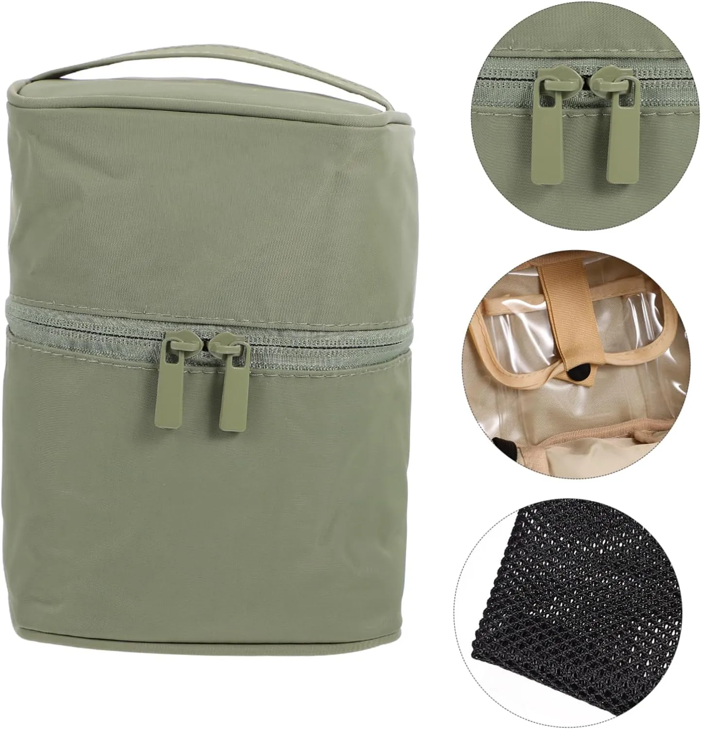 Storage Bag Cosmetic Bag Accessories Multifunction Girl, Green, 18x14cm