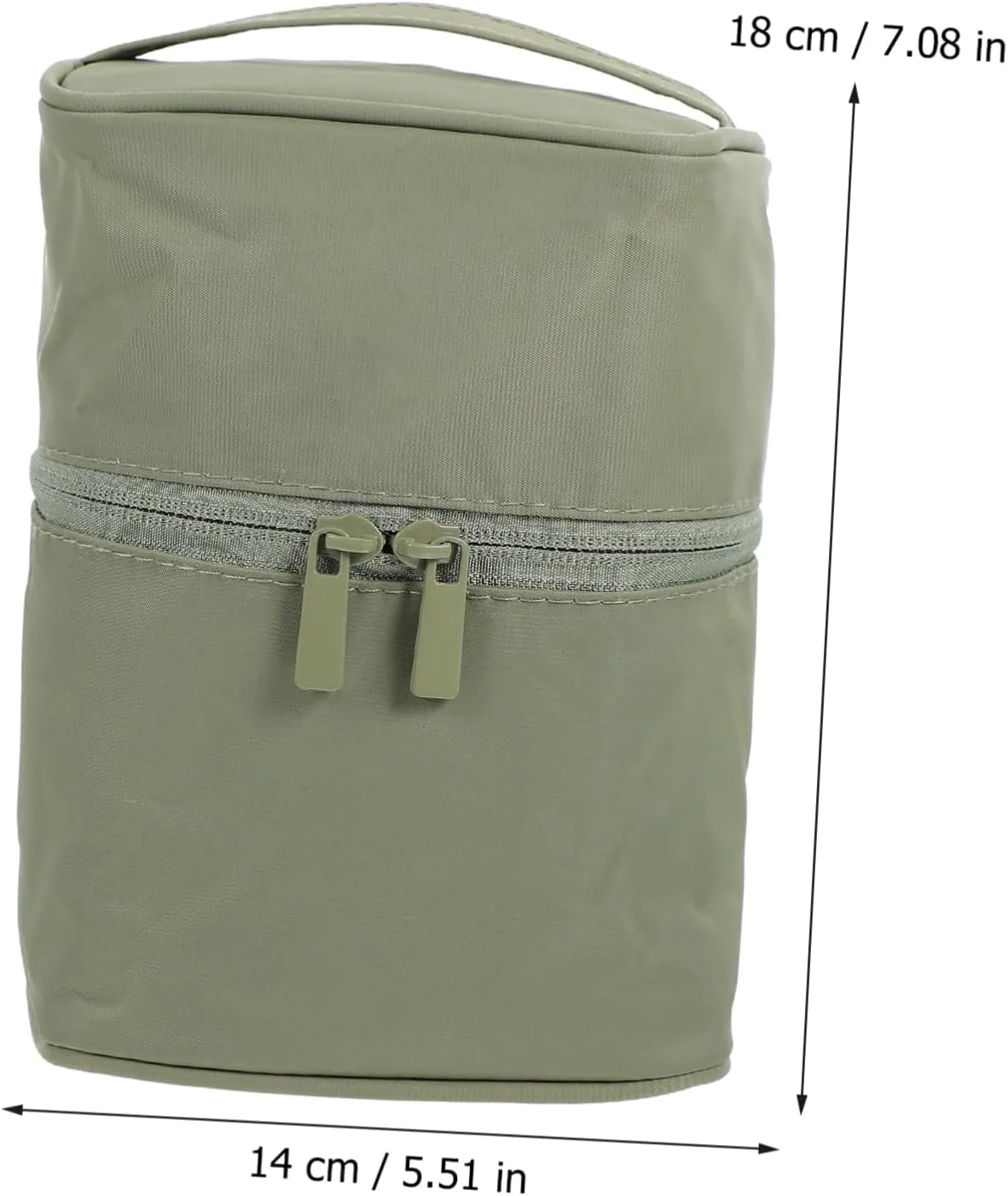 Storage Bag Cosmetic Bag Accessories Multifunction Girl, Green, 18x14cm