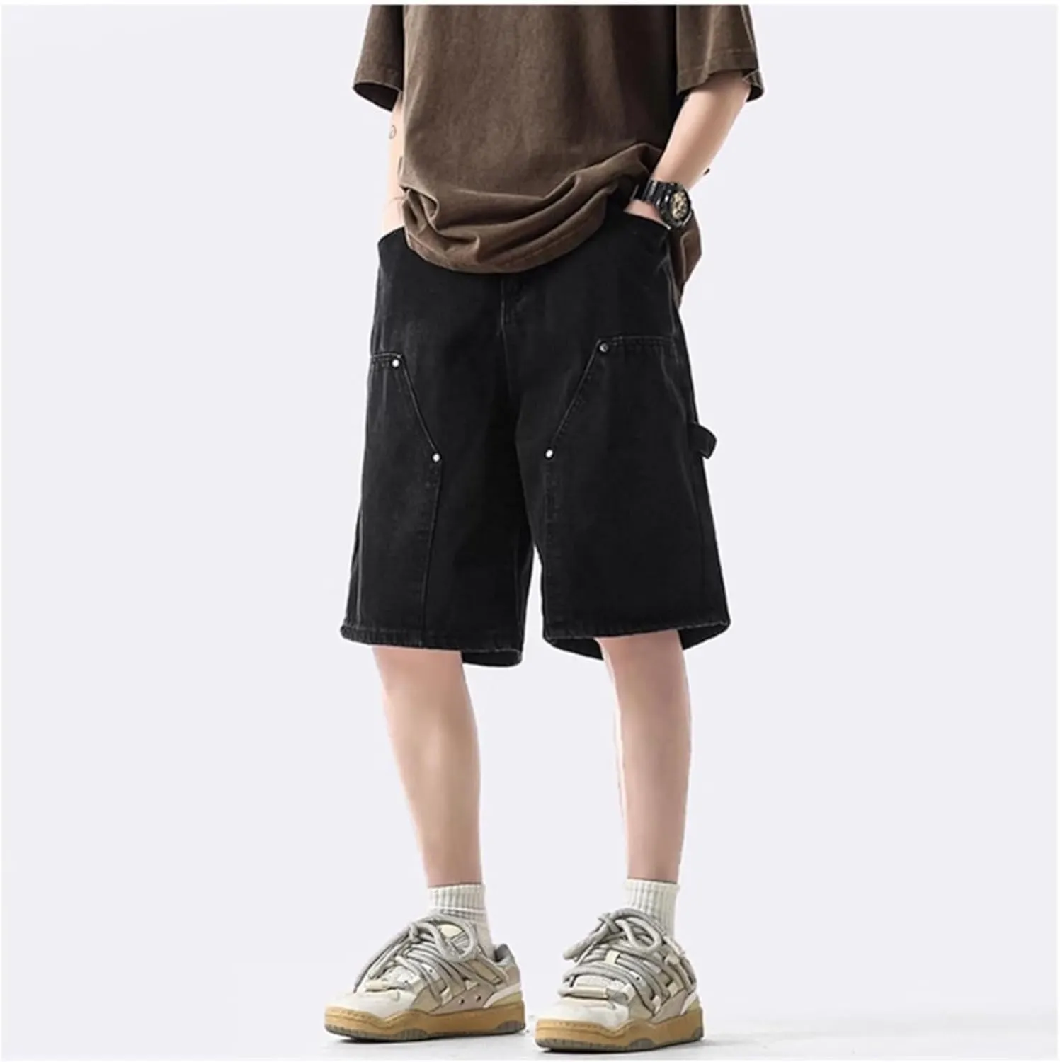 Streetwear Baggy Jorts Summer Y2K Vintage Acid Wash Jean Shorts Fashion