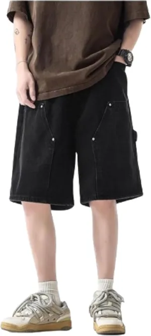 Streetwear Baggy Jorts Summer Y2K Vintage Acid Wash Jean Shorts Fashion