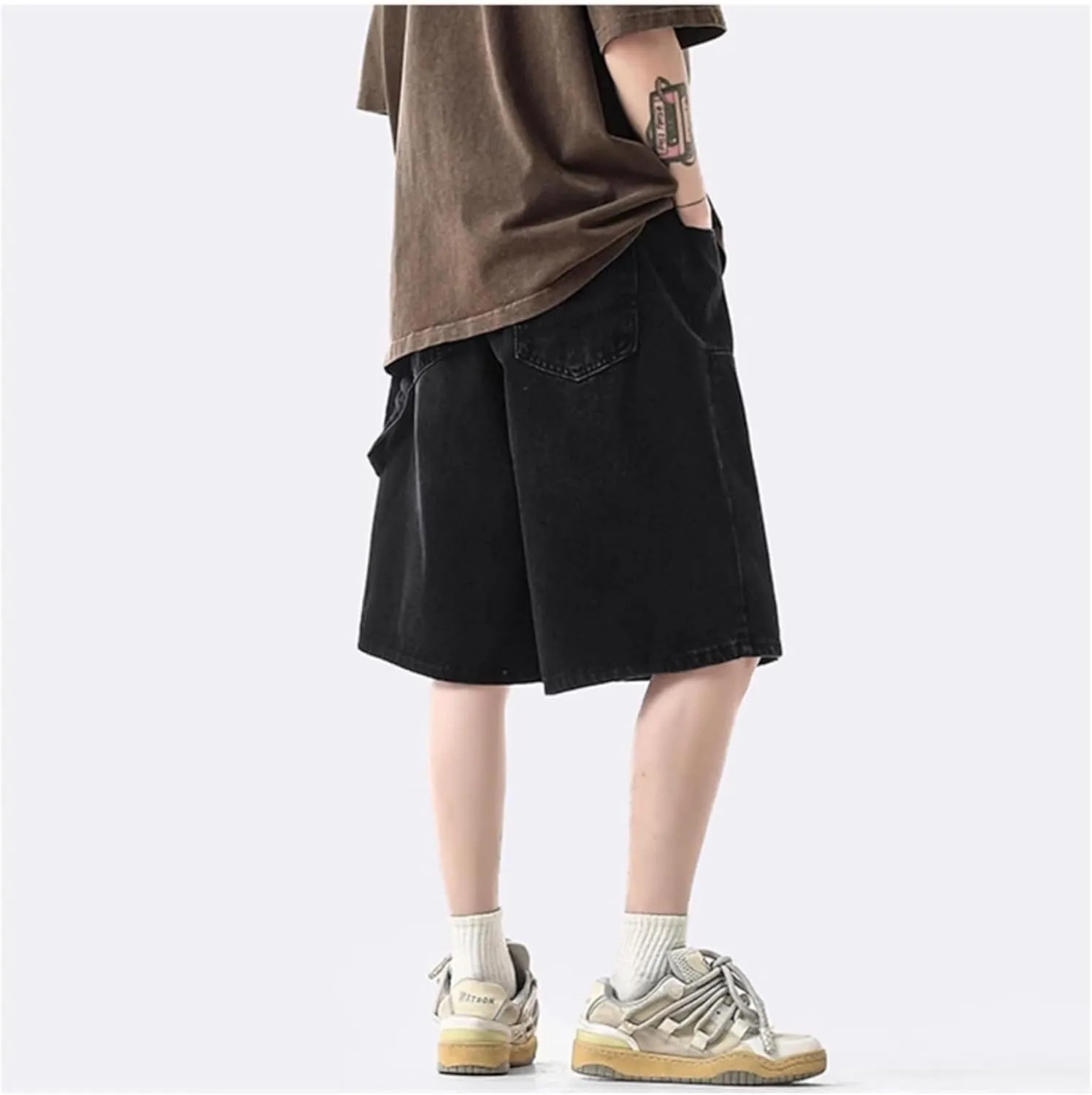 Streetwear Baggy Jorts Summer Y2K Vintage Acid Wash Jean Shorts Fashion