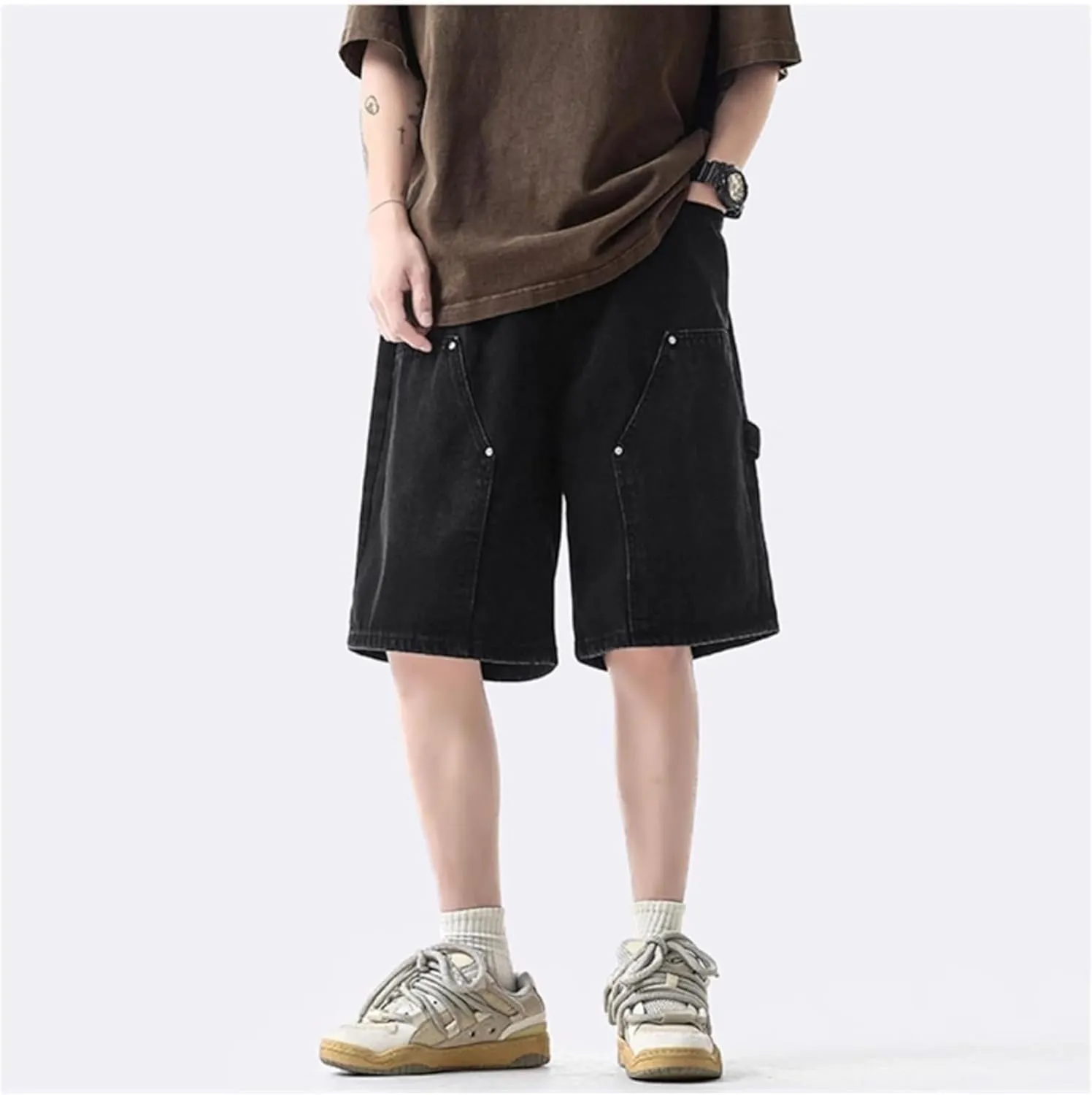 Streetwear Baggy Jorts Summer Y2K Vintage Acid Wash Jean Shorts Fashion
