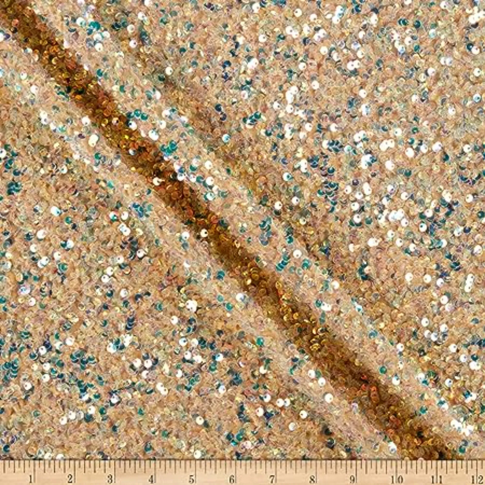 Stretch Velvet Sequin Fabric, Glitter Spandex Material 48 Inch in Width | Arts and Crafts