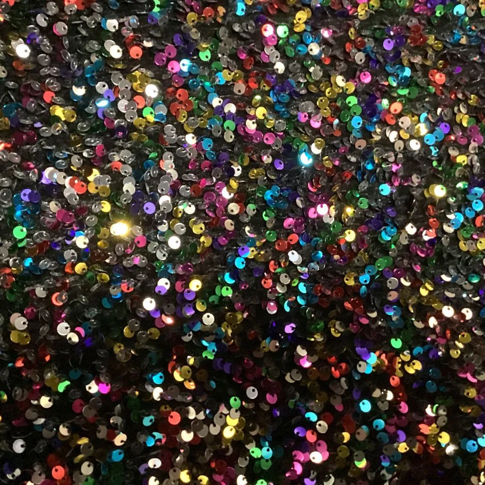 Stretch Velvet Sequin Fabric, Glitter Spandex Material 48 Inch in Width | Arts and Crafts