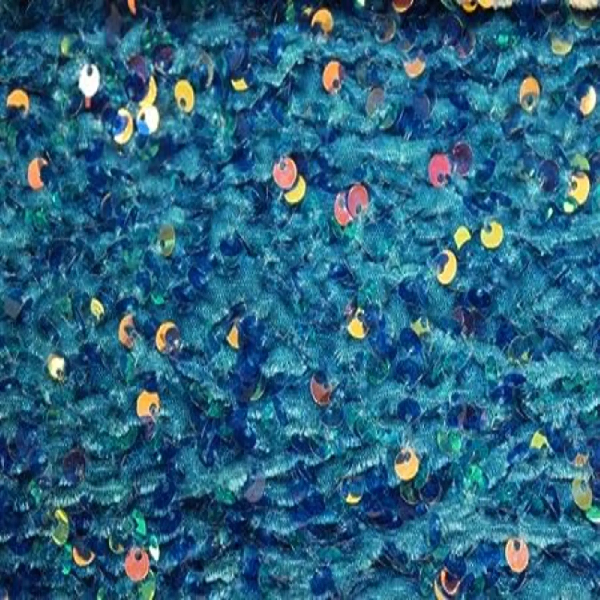 Stretch Velvet Sequin Fabric, Glitter Spandex Material 48 Inch in Width | Arts and Crafts