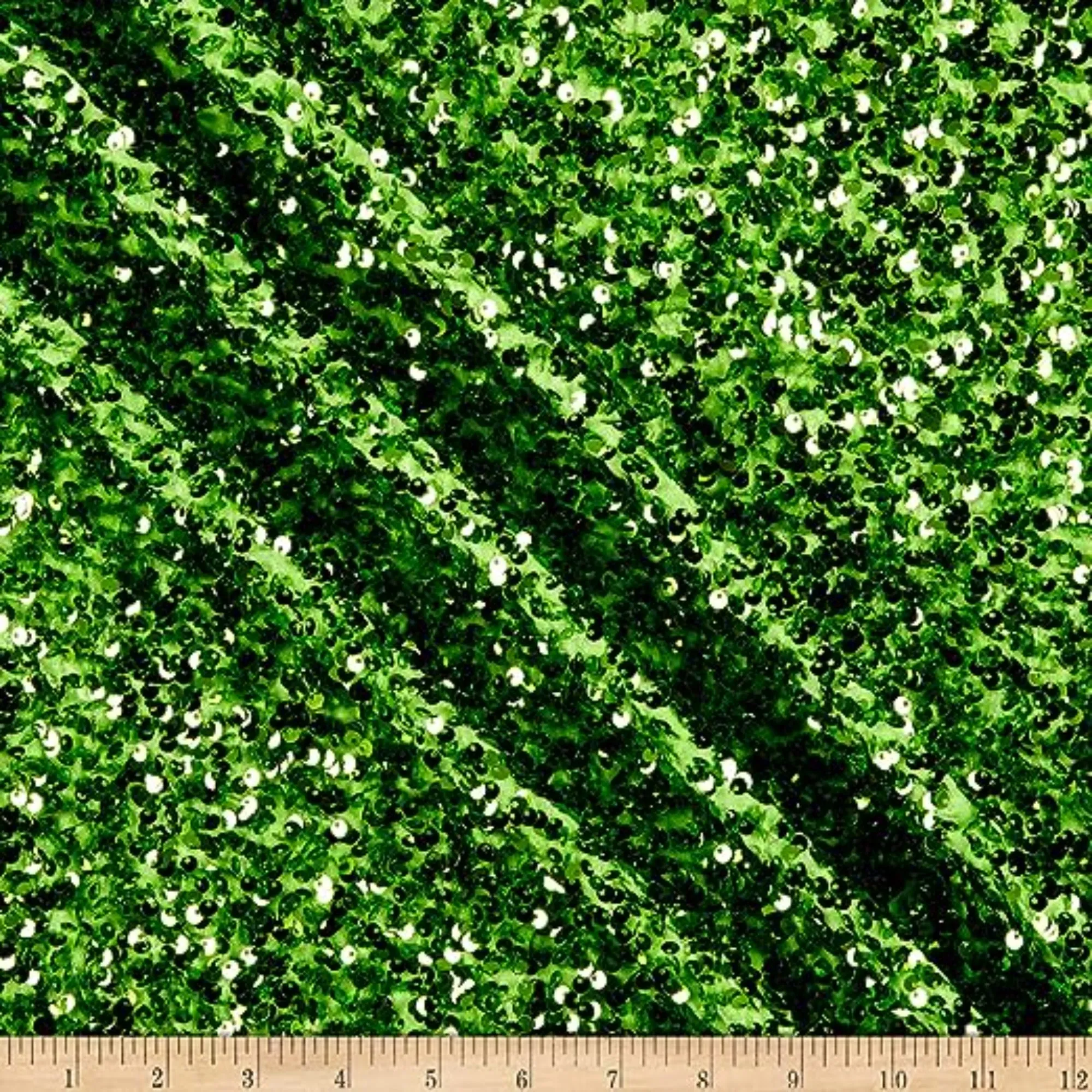 Stretch Velvet Sequin Fabric, Glitter Spandex Material 48 Inch in Width | Arts and Crafts