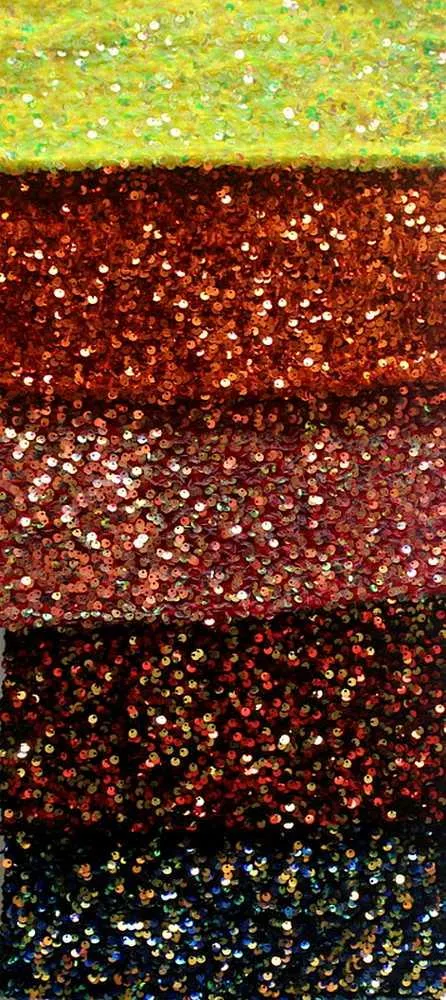 Stretch Velvet Sequin Fabric, Glitter Spandex Material 48 Inch in Width | Arts and Crafts