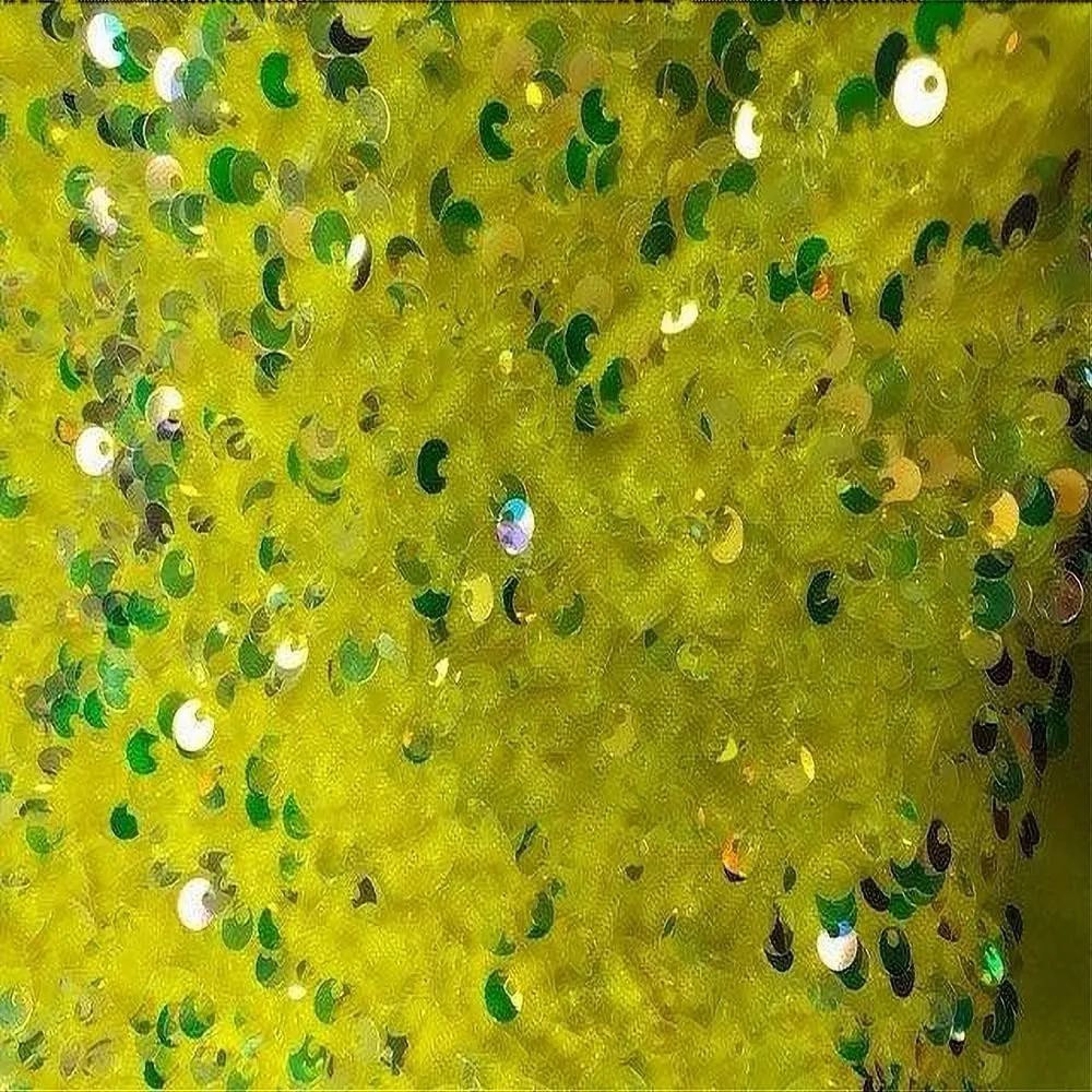 Stretch Velvet Sequin Fabric, Glitter Spandex Material 48 Inch in Width | Arts and Crafts