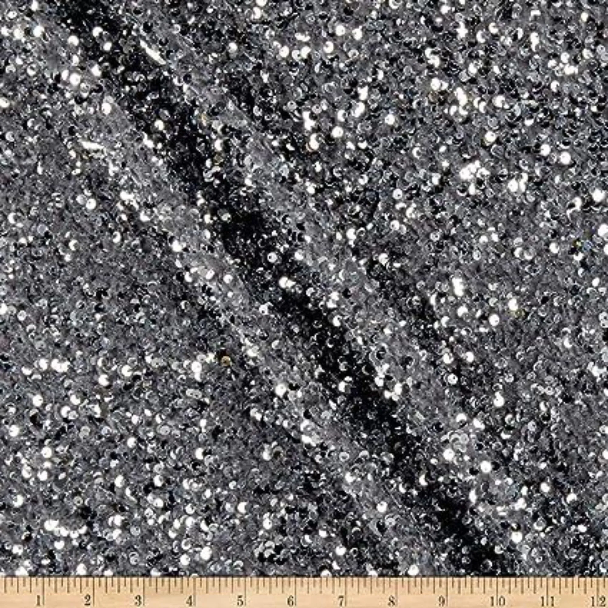 Stretch Velvet Sequin Fabric, Glitter Spandex Material 48 Inch in Width | Arts and Crafts