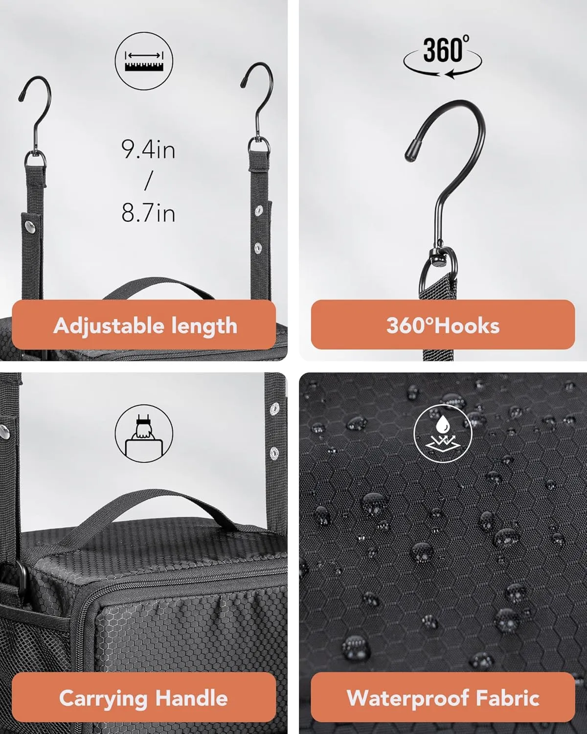 Suitcase Organizer, Travel Luggage Organizer Hanging Shelves Packing Cube Closet/Collapsible Portable Travel Organizer for Carry-on