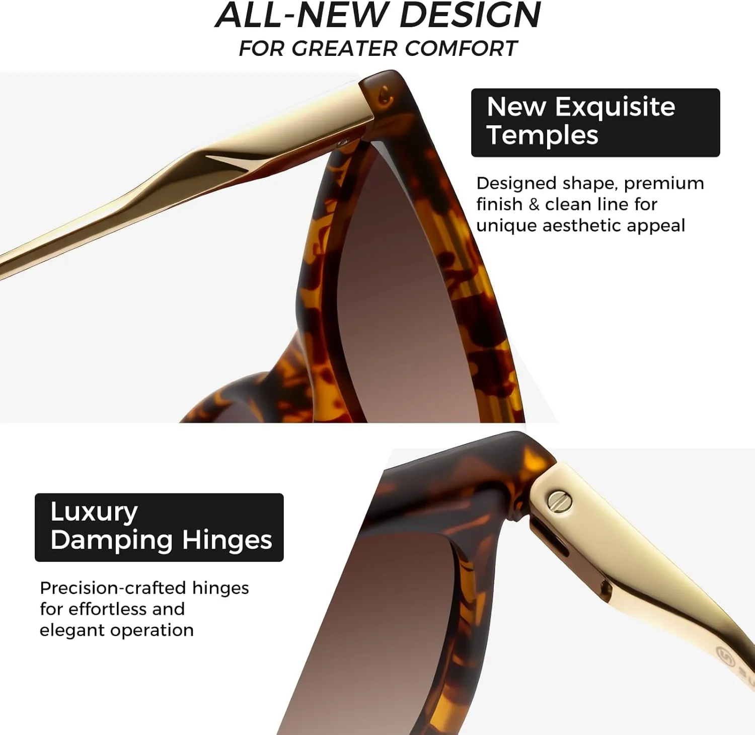 SUNGAIT Original Design Trendy Sunglasses Polarized Vintage Round Classic Retro Style for Women and Men