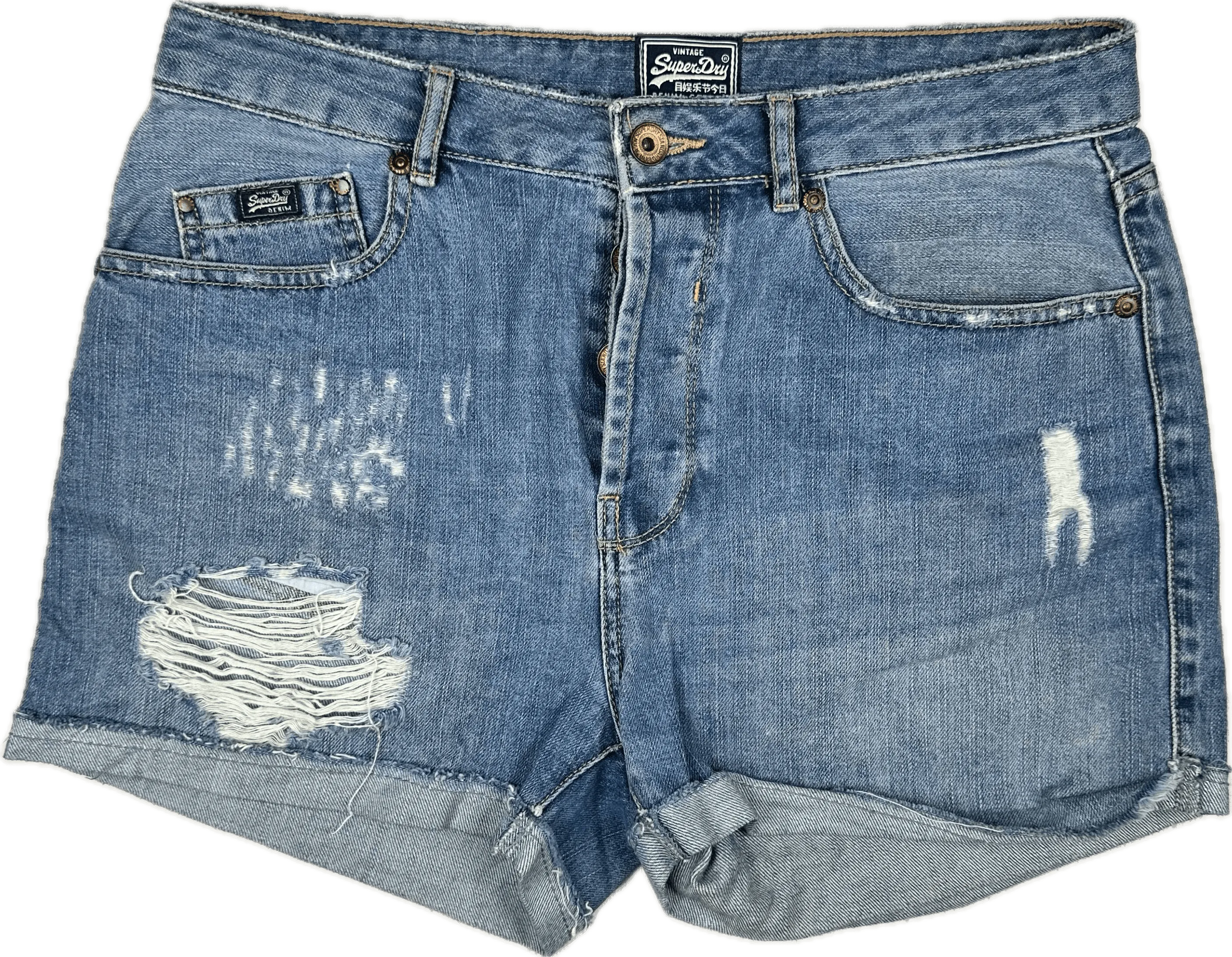 Superdry Ladies  Denim Shorts  - Size 29 or 11AU