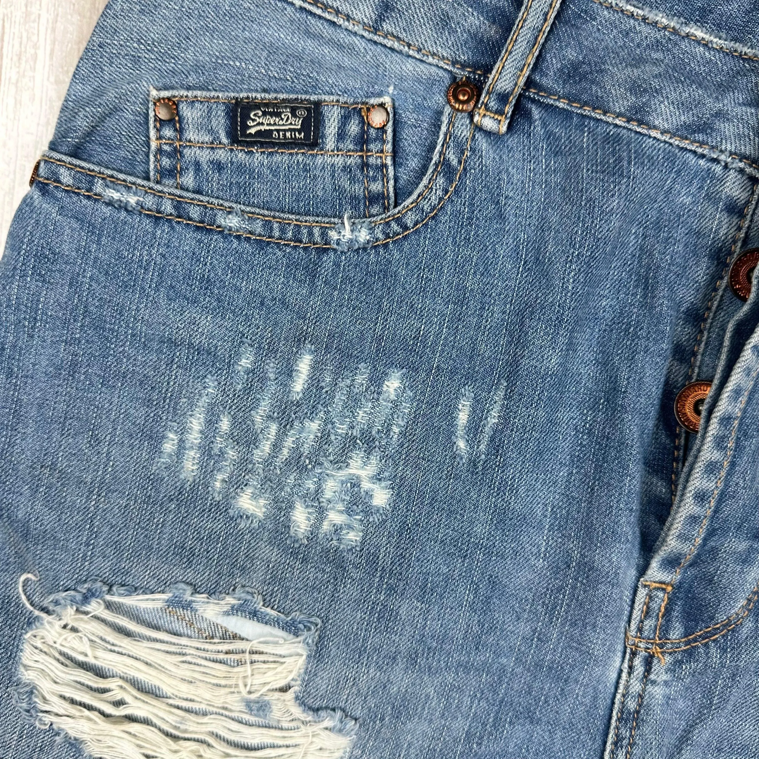 Superdry Ladies  Denim Shorts  - Size 29 or 11AU