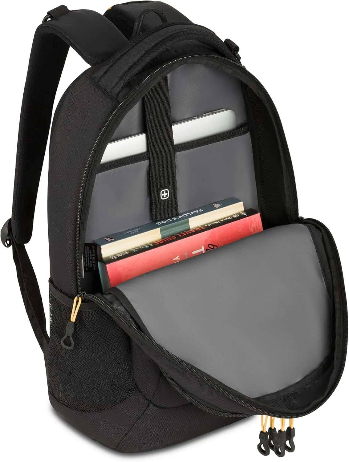 SwissGear Cecil 5505 Laptop Backpack, Black/Gold, 18-Inch