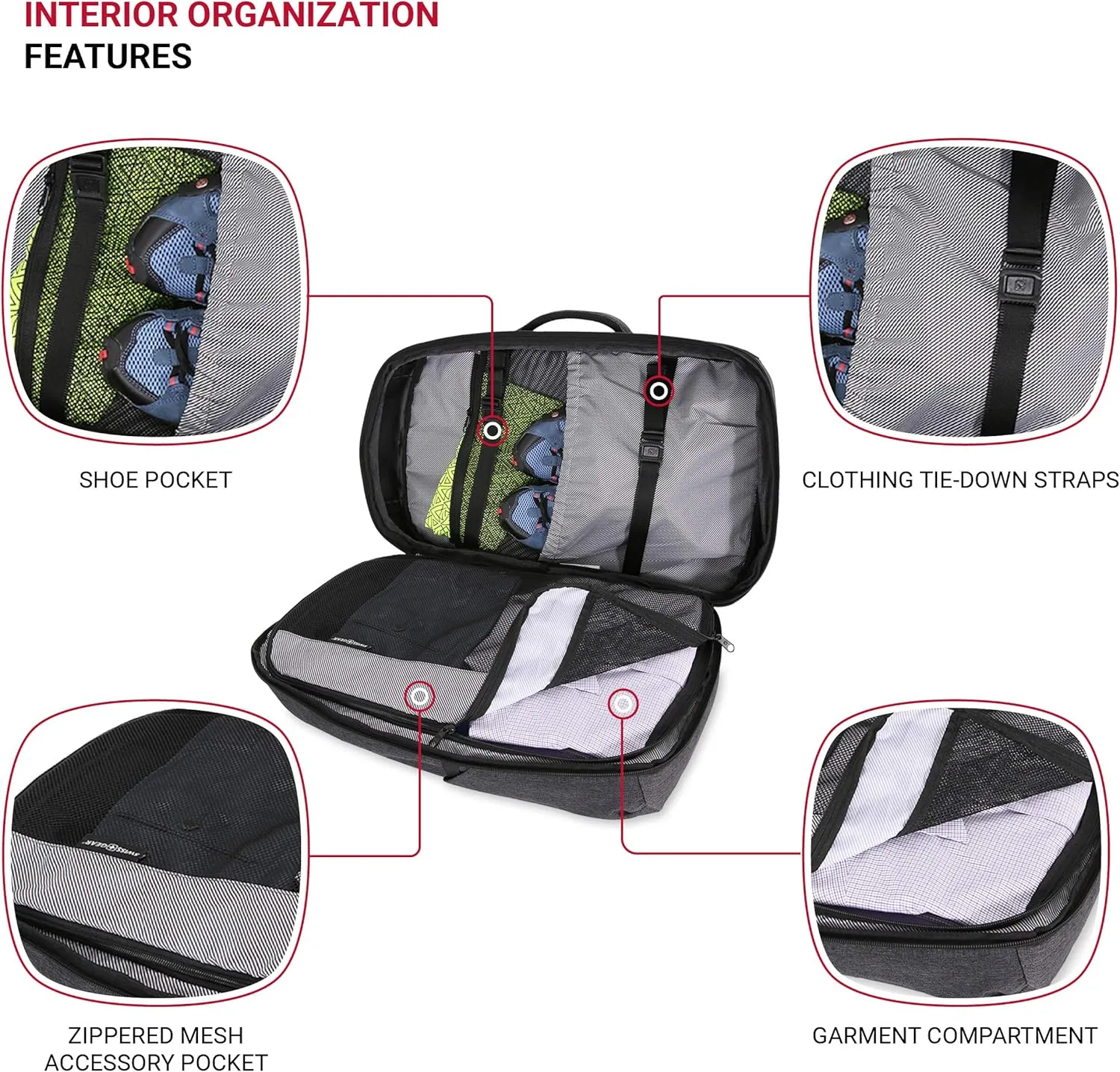 SwissGear Hybrid Travel Laptop Backpack