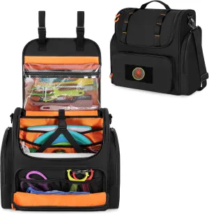 Tactical Camp Kitchen Organizer, Large Camping Utensil Storage Bag with Paper Towel Holder & Multi Pockets, Hanging Cookware Caddy for Outdoor BBQ Cooking Essentials, Bag Only