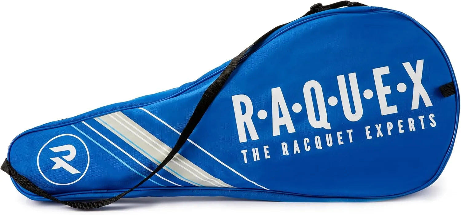 Tennis Racket Bag - Blue or Black - Tennis Racket Bag, Squash and Badminton Bag for 2 Rackets and Accessories with Shoulder Strap