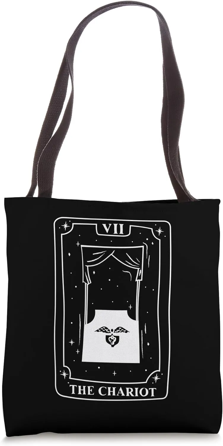 The Chariot Tarot Card Occult Beliefs Divination Magic Tote Bag