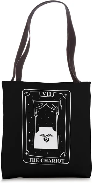 The Chariot Tarot Card Occult Beliefs Divination Magic Tote Bag
